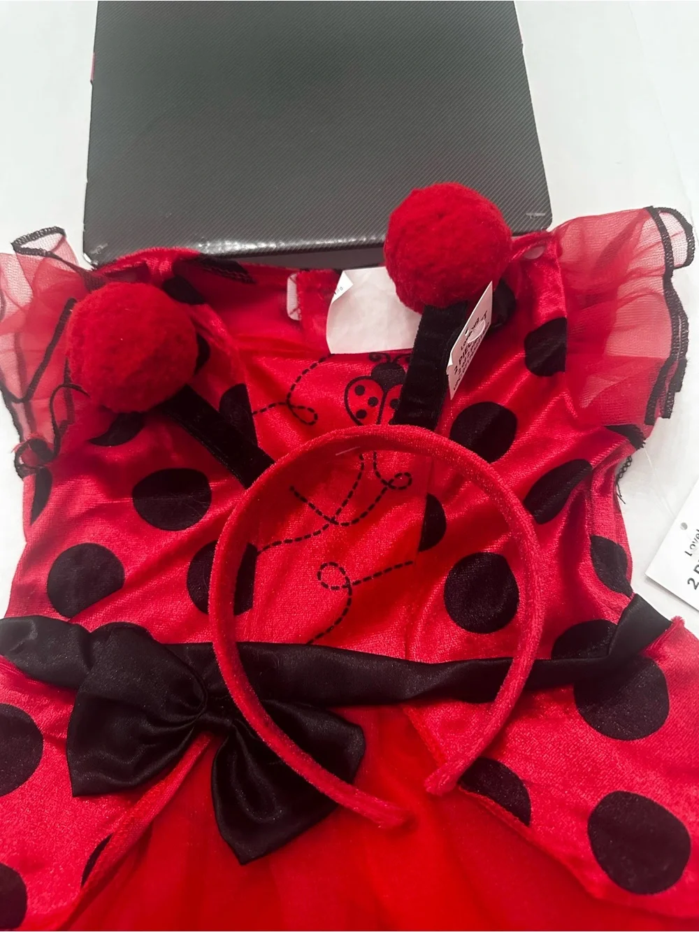 Way to Celebrate New Lovebug Dress and Headpiece Costume 12-18 months
